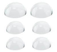 SUPERFINDINGS Loupe Dôme en Verre 6 Tailles Presse Papiers Cabochons en Cristal Demi Rond Transparent Optique Lecture Loupe Demi Sphérique pour Bureau 2mm et 50mm