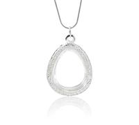 SUPERFINDINGS Médaillon Pendentif En Argent Médaillon Flottant Mémoire Vivante Alliage Médaillons En Larme Cabochons En Acrylique Clair Charme Photo Avec Anneau De Saut Pour Mariage Bouquet