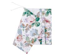 SUPERFINDINGS Protège Livre en Tissu Couverture de Livre de Poche A5 Couverture Rectangulaire Blanche pour Scrapbook Couverture de Livre en Tissu avec Motif Fleuri pour Livres à Couverture Rigide