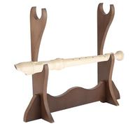 SUPERFINDINGS Support de Flûte à 2 Niveau Support de Flûte en Bois Support D'Affichage Support D'Épée pour Support de Flûte Rockhouse Support Katana pour Affichage à Domicile 28x7.2x24.2cm (Chameau)