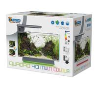 SUPERFISH-Aquarium Aquadistri Quadro 40 Ambilight blanc 27 L - 45 x 25 x 35,7 cm