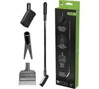 Superfish BioArt Kit d'Outils 4-en-1, Nettoyeur de Verre, Essuyeur d'Humidité, Râteau à Gravier, Pince à Plantes