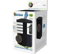 Superfish Cartouches de Rechange Crystal Clear pour Filtre CornerFlow 200 et 400, Charbon Actif et Zéolite, 2 Pièces, Traitement d'eau d'Aquarium (CornerFlow 400)