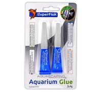 Superfish Colle pour Aquarium - Utilisation pour Fixer Facilement Les Plantes et la Mousse à la décoration, Le Bois et la Roche, 4 g (Lot de 2)