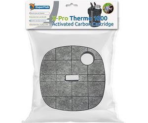 Superfish X-Pro Thermo 1000, 1500 et 2000, Set de Filtration, Mousse Préfiltre et Cartouche de Charbon Actif (Charbon X-Pro Thermo 1000)
