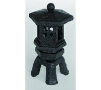 SUPERFISH-Zen Déco Lantern Noire Résine 8,5x8,5x16 cm