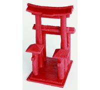 SUPERFISH-Zen Déco Temple Rouge Résine 11,3x9x21 cm