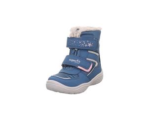 Superfit Bottes de neige Crystal pour fille, Bleu gris 8020, 32 EU Étroit