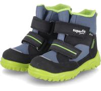 Superfit Bottines d'hiver pour enfants HUSKY1 Noir Vert clair imperméable Taille : 21