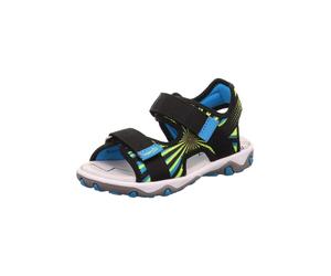 SUPERFIT Chaussures ouvertes 'MIKE 3.0' bleu / citron vert / noir, Taille 25