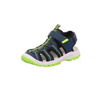 SUPERFIT Chaussures ouvertes 'Tornado' bleu marine / citron vert / noir, Taille 27