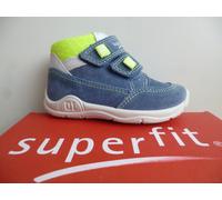 Superfit Chaussures pour Enfants Garçon Chaussures Basses Cuir Bleu 09415