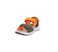 Superfit Criss Cross Sandale, Vert Orange 7020, 37 EU