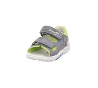 Superfit Flow Sandale, Chaussure Enfant, Gris Clair, Vert Clair 2500, 22 EU