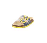Superfit FUSSBETTPANTOFFEL Sandales 1-800111 pour fille, Bleu jaune 8180, 29 EU