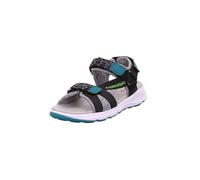Superfit Garçon Criss Cross Sandale, Noir Vert 0000, 42 EU
