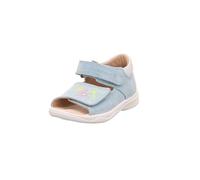 Superfit Garçon Fille Polly Sandale, Bleu Clair Argenté 8400, 18 EU
