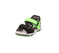 Superfit Mike 3.0 Sandales pour garçon 1-009465, Noir vert clair 0000, 35 EU
