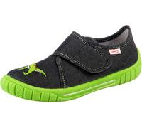 SUPERFIT Pantoufle 'Bill' vert fluo / rouge feu / noir chiné / blanc, Taille 34