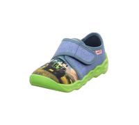 SUPERFIT Pantoufle 'Bubble' sable / bleu denim / citron vert, Taille 35