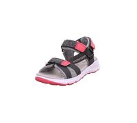 Superfit Sandales Criss Cross pour fille, Gris/rose 2000, 28 EU
