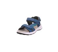 Superfit Sandales Criss Cross pour garçon, Bleu et vert 8030, 41 EU