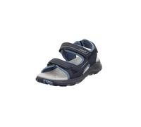 Superfit Sandales Criss Cross pour garçon, bleu, gris clair 8010, 35 EU