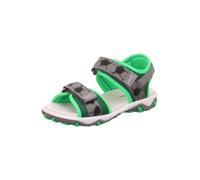 SUPERFIT Sandales 'Mike 3.0' pierre / vert clair / noir / blanc, Taille 27