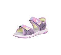 SUPERFIT Sandales 'Pebbles' jaune / violet / rose / argent, Taille 28