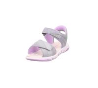 Superfit Sandales Pebbles pour fille, Gris clair, violet 2500, 35 EU Large