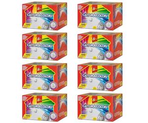 SUPERFIVE, Il Catturacolori Lot de 100 feuilles attrape-couleurs pour machine à laver, spécial micro trame absorbant la couleur (100 pièces x 8 paquets)