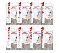 SUPERFIVE, White Spray Refill, Rechange Mop Microfibre Frange Plate pour kit de pulvérisation Blanc, Chiffon en Microfibre, 8 pièces