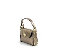 Superflybags Femme Sac Pochette en Cuir véritable avec Bandoulière en chaîne e Clip avec abeille Modèle NINIV 19x17x6,5 Fabriqué en Italie