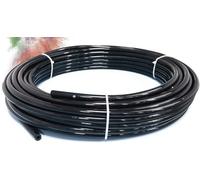 SUPERFOG - Rouleau de 50 mètres de tuyau en polyamide 1/4". Haute résistance. Pression de rupture 140 Bar. Couleur noire.