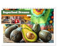 Superfood Dreams - AI art for gourmets (Desk Calendar 2026 DIN A5 landscape), CALVENDO 12 Month DeskCalendar: Superfoods in their most beautiful form. A unique AI art calendar