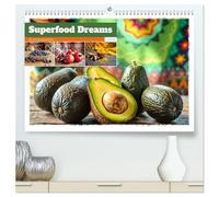 Superfood Dreams - AI art for gourmets (High Quality Premium Wall Calendar 2026 DIN A2 landscape),CALVENDO 12 Month Wall Calendar: Superfoods in their most beautiful form. A unique AI art calendar