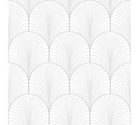Superfresco Easy Papier peint intissé Joséphine Glamour 1005 x 52cm Argent | Revêtement Mural, Tapisserie | Ambiance Facile à poser et à enlever