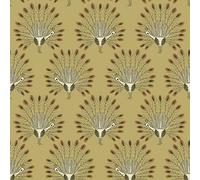 Superfresco Easy Papier peint intissé Paons Vintage 1005x52cm Ocre