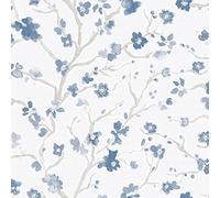 Superfresco Easy Papier peint intissé Ushi 1005 x 52cm Bleu | Revêtement Mural, Tapisserie | Ambiance Facile à poser et à enlever