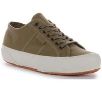 SUPERGA 2706 Og Ergonomique Semelle Coupe Basse Coton Shoe Vert Olive Homme UK 7