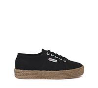 Superga 2730 Rope, Espadrille Femme, Noir Noir 999, 42.5 EU