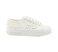 Superga - 2740 Platform Pizzo Macrame - Femme - Chaussures - Blanc - Taille: 38 EU