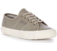 Superga 2750 Fossil F Avorio Cuir Lacé Femmes Baskets Gris UK 3 - 7