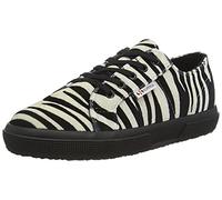 SUPERGA 2750 Kids Print Velvet, Chaussures à Lacets élastiques, Filles et Filles, Multicolore (Zebra Black/Beige A0M), 25 EU, Multicolore Zebra Black Beige A0m, 25 EU