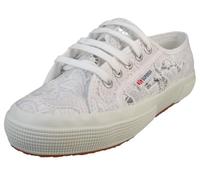 Superga Baskets basses pour femmes 2750 Macrame S81219W 900 Blanc Taille 39