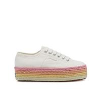 Superga 2790 Baskets en Corde Multicolore pour Femme Blanc/Bonbon Multicolore, Bonbons Blancs Multicolores, 39.5 EU