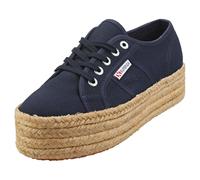Superga 2790 Cotropew Femme Baskets Plates Bleu Naval - Bleu - 37