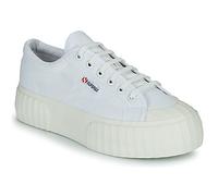 Baskets basses femmes Superga 2631 STRIPE PLATEFORM Blanc 41