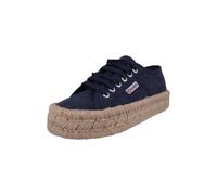 SUPERGA Baskets basses '2740' beige / bleu marine, Taille 38
