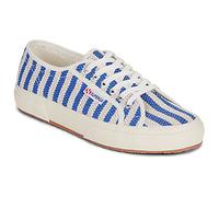 Baskets basses femmes Superga 2750 COTTON STRIPES Bleu 37